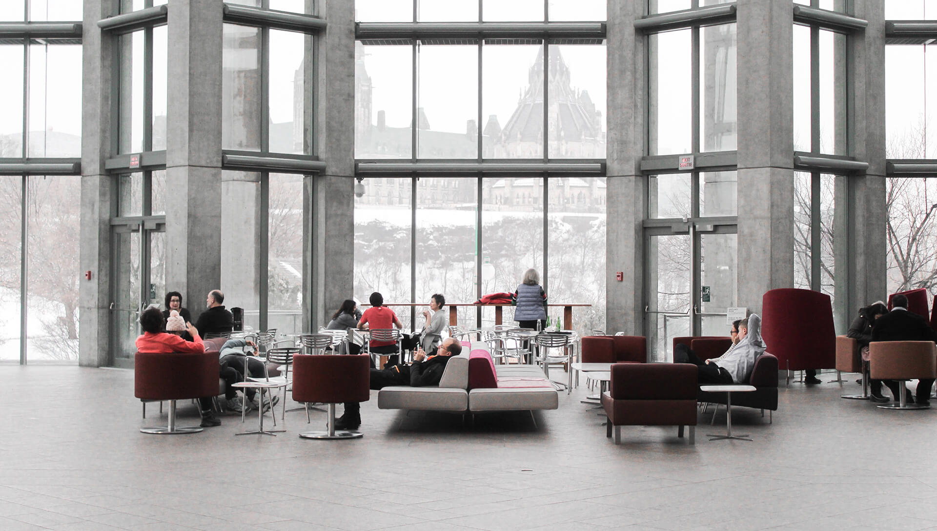 Modern office workspace